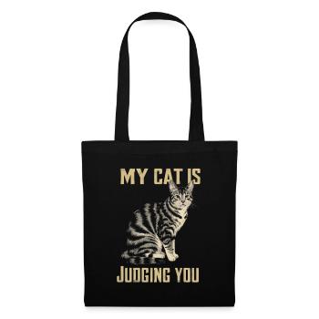 Mon chat vous juge - Sac en tissu - noir - Dos