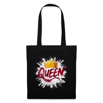 Queen with diadem - Tote Bag - black - Back