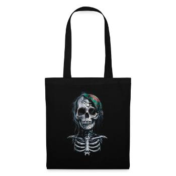 Le Jour des Morts / Squelette / Crâne de Sucre - Sac en tissu - noir - Dos