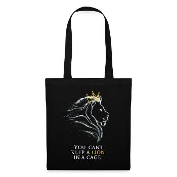 You cant keep a lion in a cage - Tote Bag - black - Back