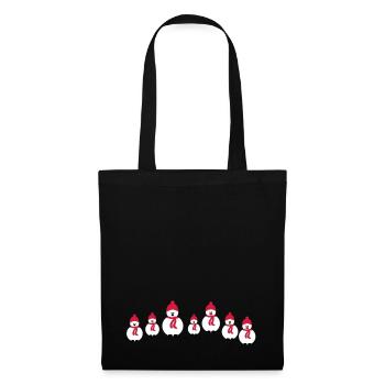 bonhomme de neige équipage - Sac en tissu - noir - Dos