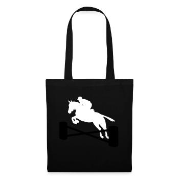 show jumping - Tote Bag - black - Back