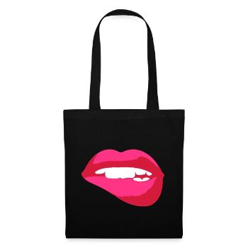 la bouche des dents - Sac en tissu - noir - Dos
