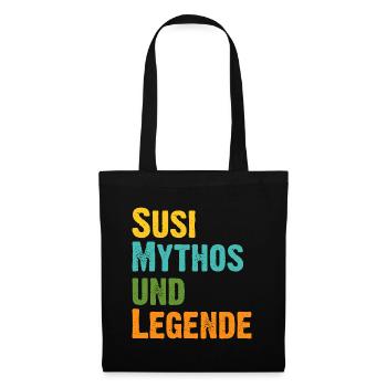 Mythos Susi die Legende Vorname Susi - Stoffbeutel - Schwarz - Hinten
