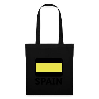 Drapeau national de l Espagne - Sac en tissu - noir - Dos