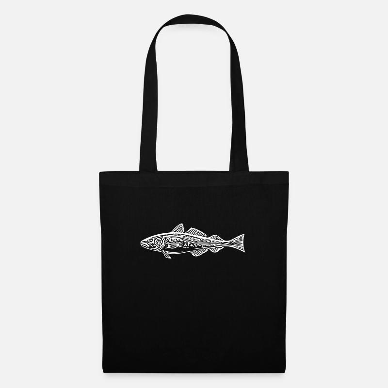 morue - Sac en tissu - noir