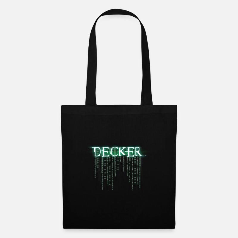 Pen and paper decker - Stoffbeutel - Schwarz