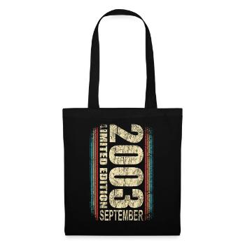 Limited Edition 2003 September born - Tote Bag - black - Back