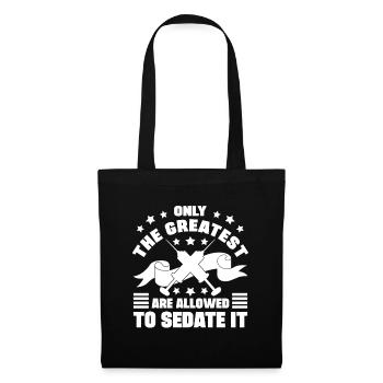 Only Anesthesiologist Are Allowed To Sedate It - Tote Bag - black - Back
