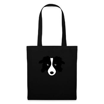 Border Collie - Sac en tissu - noir - Dos
