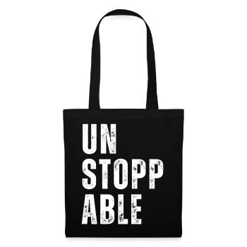 Unstoppable Fitness Motivation Unstoppable Sports - Tote Bag - black - Back