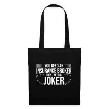 Insurance Broker Then in Your Joker Gift Idea - Tote Bag - black - Back