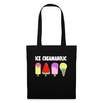 Ice Creamaholic For Ice Cream Lover Gift - Sac en tissu - noir - Dos