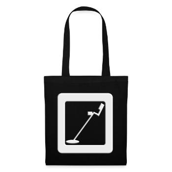 Icon metal detector for pacific and treasure hunt - Tote Bag - black - Back
