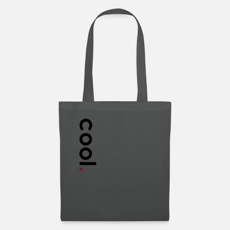 cool Vertikal schwarz - Stoffbeutel - Graphite