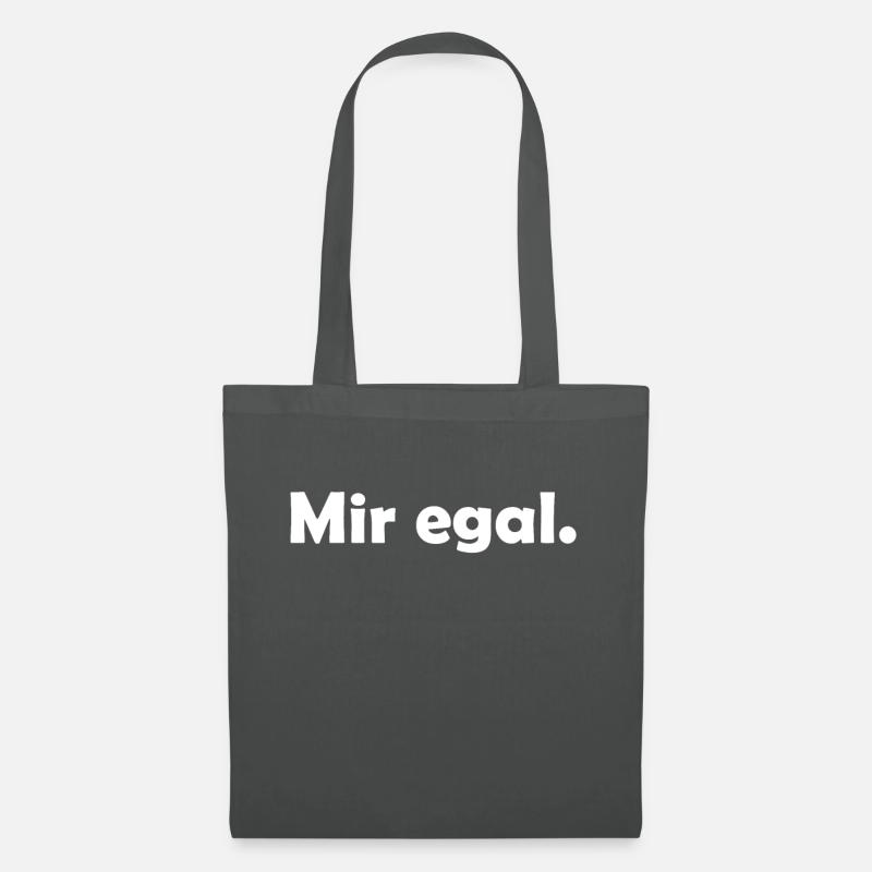 Mir egal - Stoffbeutel - Graphite