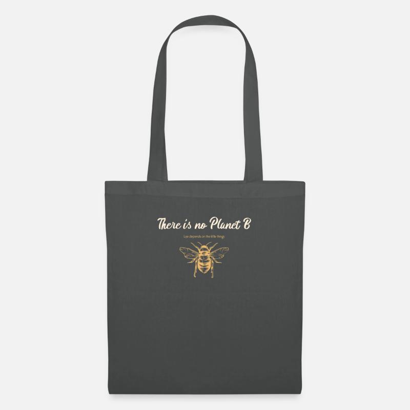 There is no Planet B Save The Bees - Stoffbeutel - Graphite
