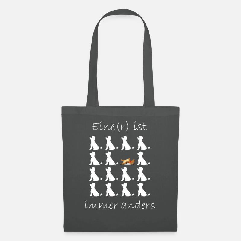 Hunde - Einer ist immer anders - Herren und Damen - Stoffbeutel - Graphite