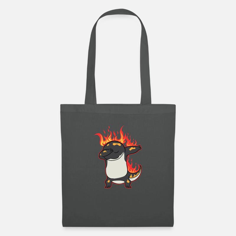 Dabbing Salamander Fire Salamander - Tote Bag - graphite grey
