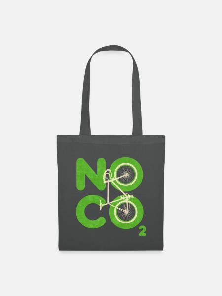 Kein CO2 - Stoffbeutel - Graphite