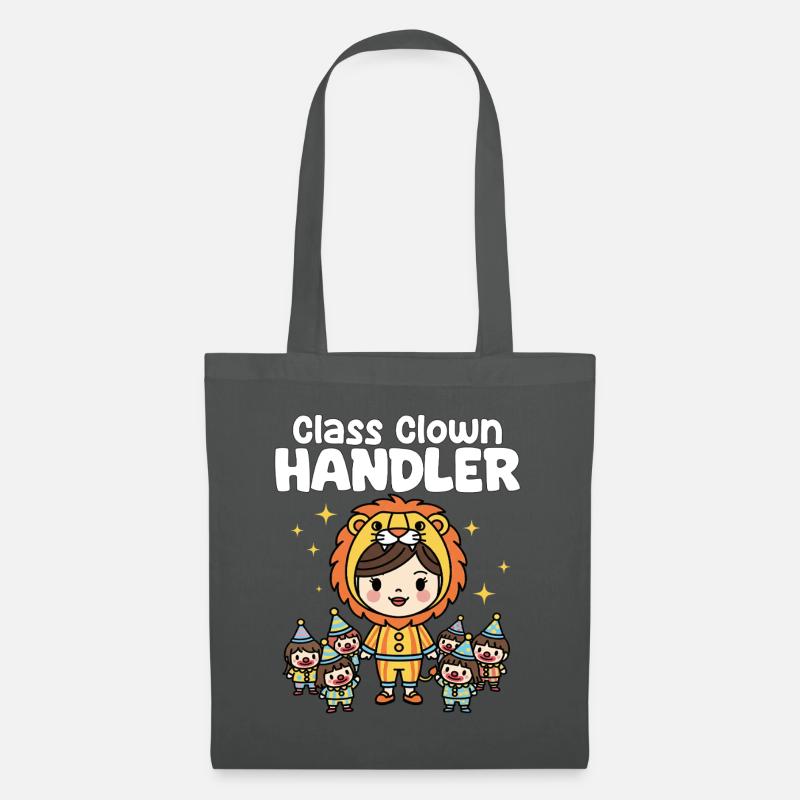 KLASSE CLOWN HANDLER - LEHRER GESCHENK - Stoffbeutel - Graphite