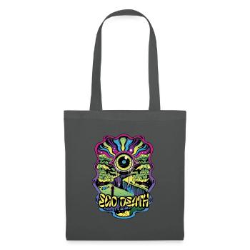 Ego Tod Psytrance – Rave-Outfit Psy Trance Goa - Stoffbeutel - Graphite - Vorne