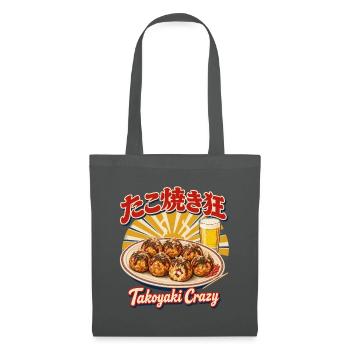 Takoyaki Crazy - Stoffbeutel - Graphite - Vorne
