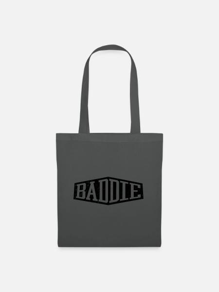 Baddie böses Mädchen - Stoffbeutel - Graphite