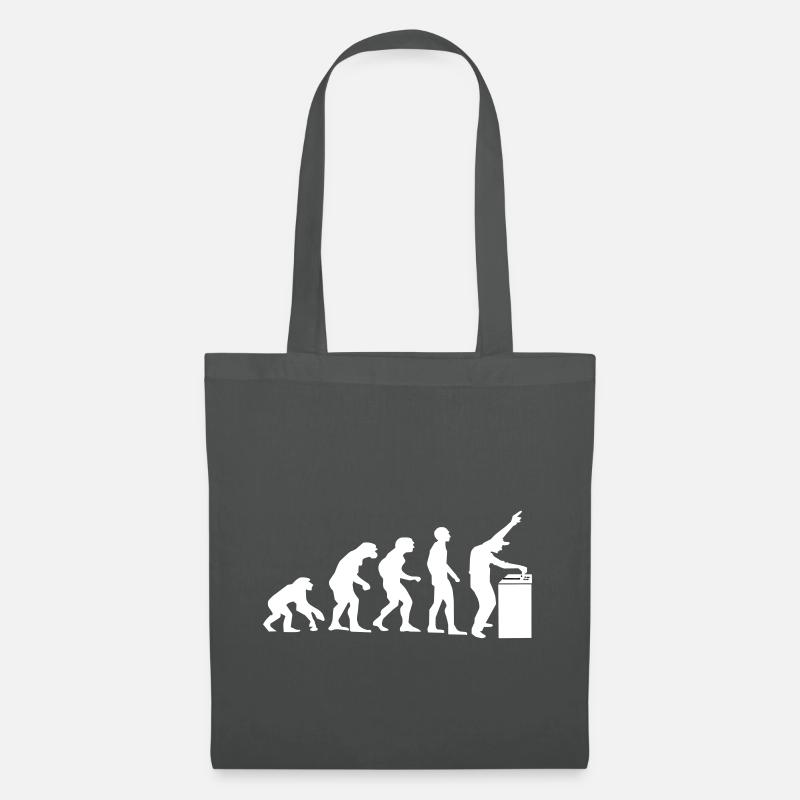 Evolution zum Dj Edm Techno Festival - Stoffbeutel - Graphite