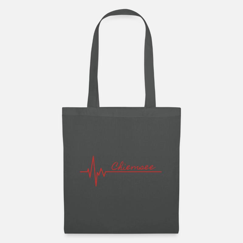 Herzschlag Design - Stoffbeutel - Graphite