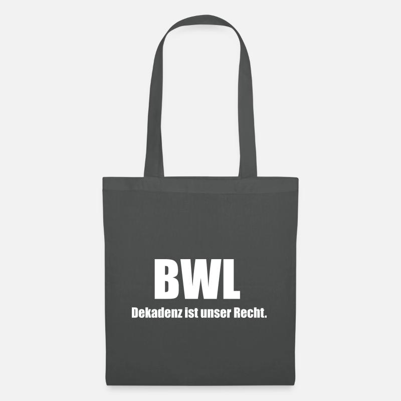 Dekadenz BWL - Stoffbeutel - Graphite