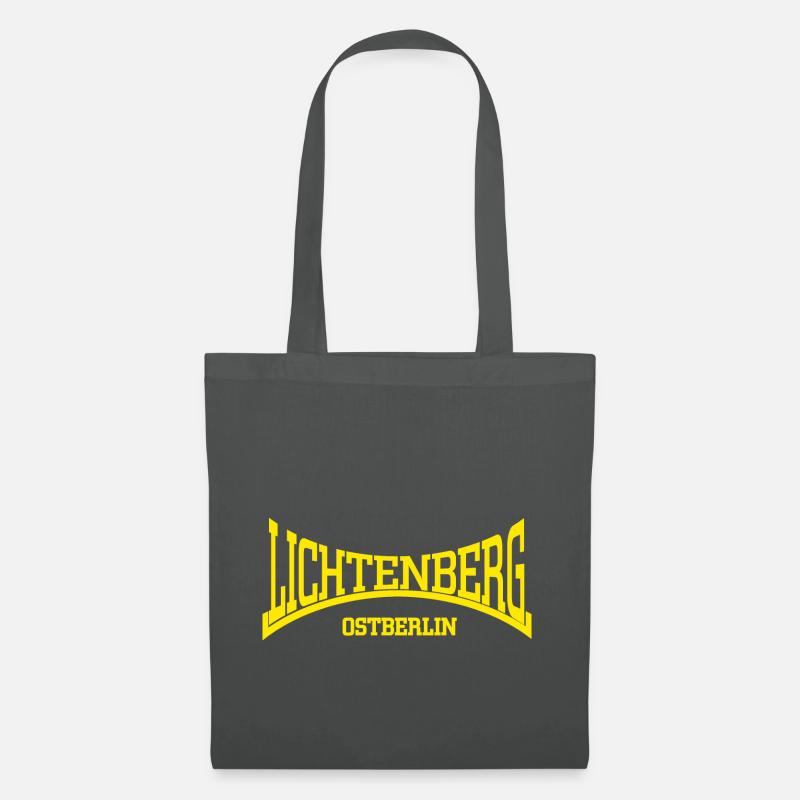 Lichtenberg Ostberlin - Stoffbeutel - Graphite