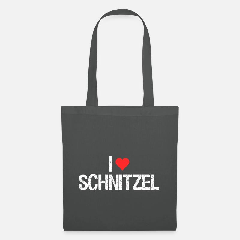 Ich liebe Schnitzel - Stoffbeutel - Graphite