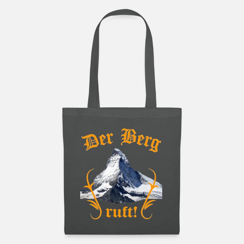 Der Berg ruft! - Stoffbeutel - Graphite
