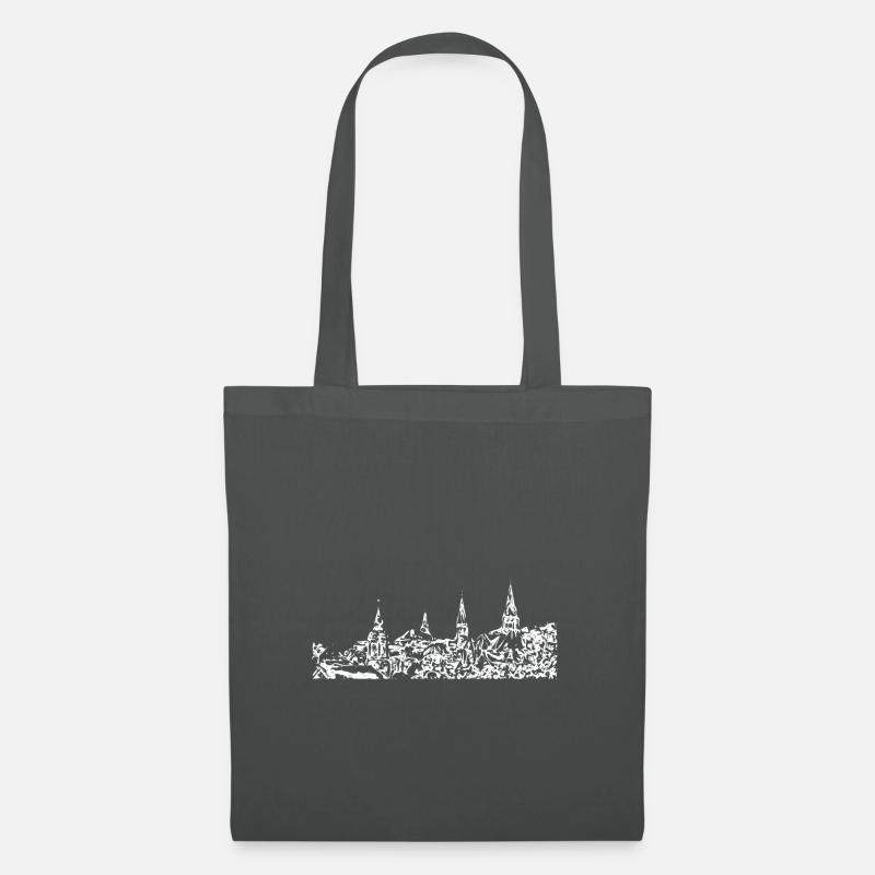 Radevormwald - Brustlogo - Stadtsilhouette - Stoffbeutel - Graphite