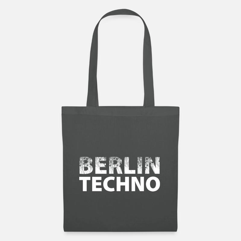 Berlin Techno - Stoffbeutel - Graphite