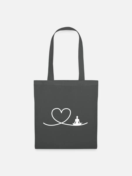 I love Yoga - Stoffbeutel - Graphite