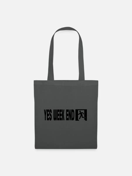 yes Weekend - Stoffbeutel - Graphite