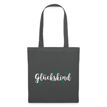 GLÜCKSKIND - Stoffbeutel - Graphite - Vorne