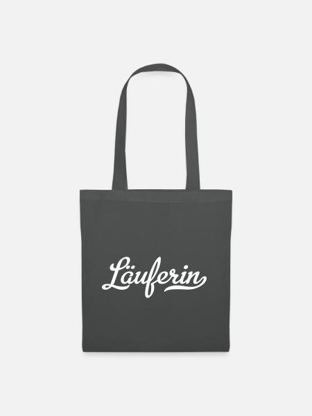Läuferin - Stoffbeutel - Graphite