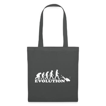 Evolution Tauchen Taucher Tauchsport Geschenk idee - Stoffbeutel - Graphite - Vorne