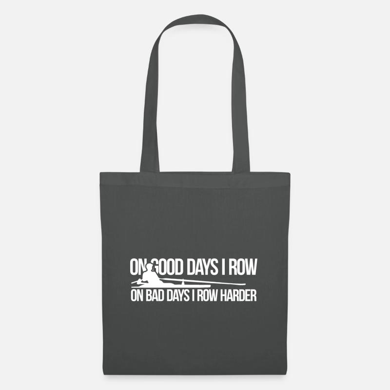 On Good Days I Row On Bad Days I Row Harder Gift - Tote Bag - graphite grey