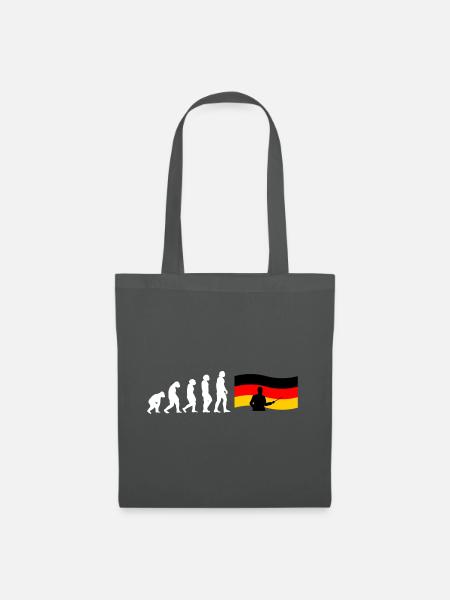 Evolution Deutschlehrer - Stoffbeutel - Graphite