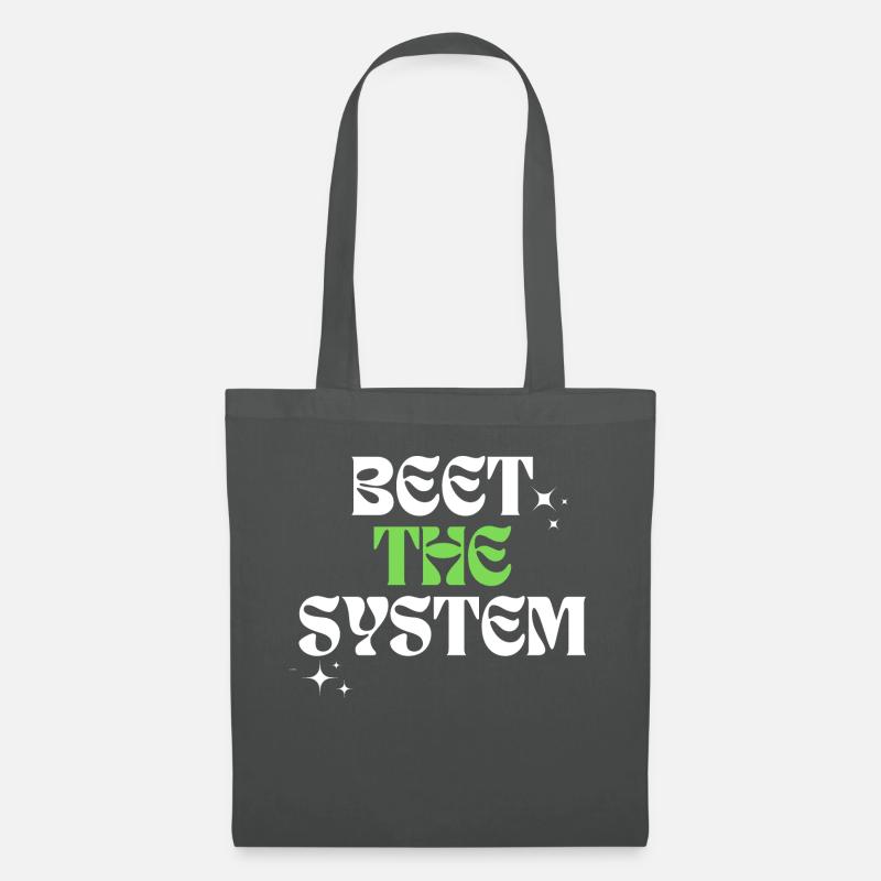 Beet the system - Stoffbeutel - Graphite