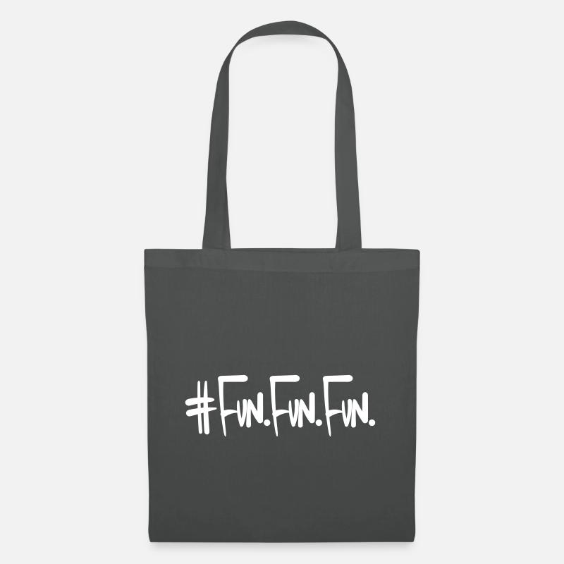 Fun Fun Fun - Tote Bag - graphite grey