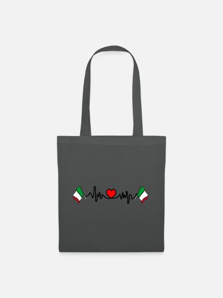 Herzfrequenz-Cardio für Italien - Stoffbeutel - Graphite