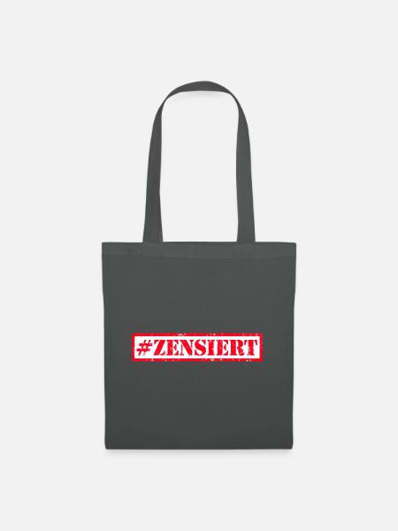 Zensiert - Stoffbeutel - Graphite