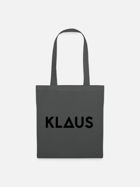 Vorname Klaus - Stoffbeutel - Graphite