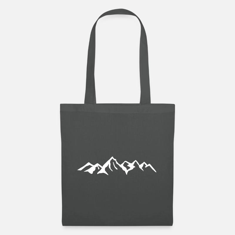 Berg, Berge, Gletscher - Stoffbeutel - Graphite