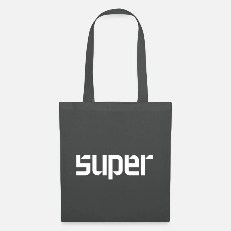super - Sac en tissu - gris graphite